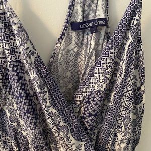 Ocean Drive Cross Front Patterned Dress